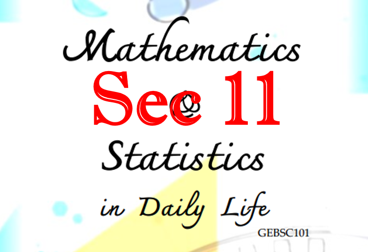 คณิตศาสตร์และสถิติในชีวิตประจำวัน_Sec11 / Mathematics and Statistics in Daily Life